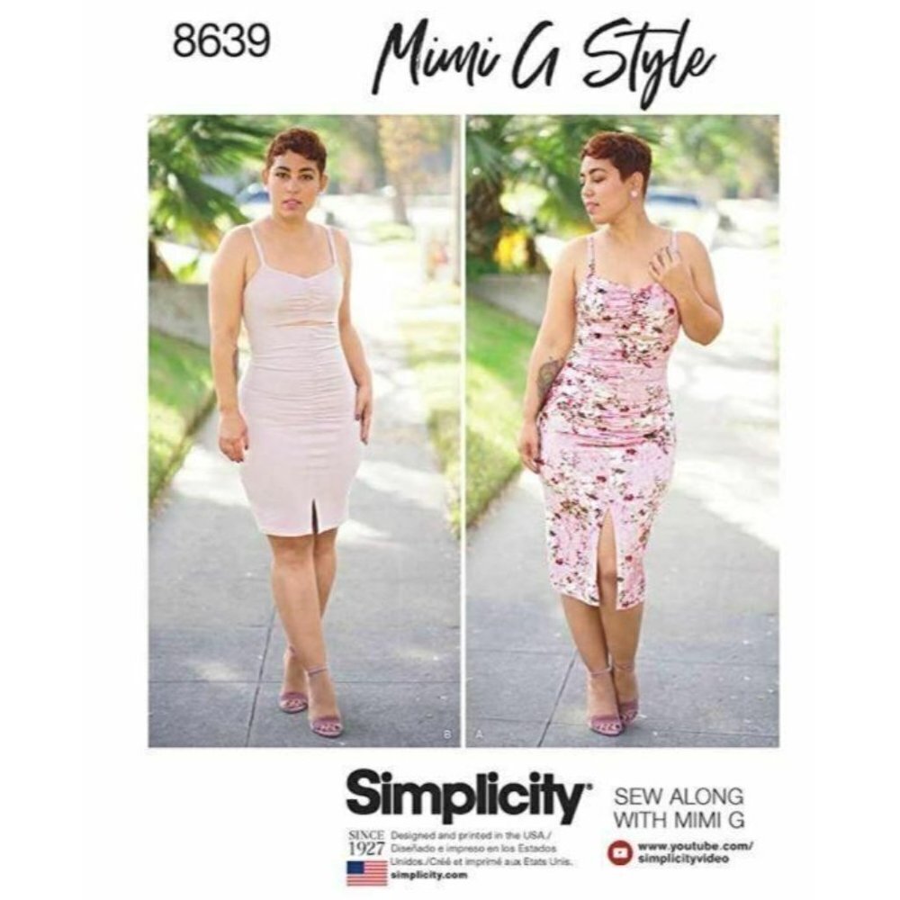 Simplicity‎ Sewing Pattern 8639 Dress Mimi G Size 16-24 Rouch Front Summer